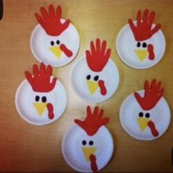 August 9 - Paper Plate Chickens